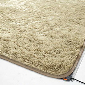 ホットカーペット ＆ カバー 2畳 二畳 186×186 シャギーラグ ラグ カーペット じゅうたん ラグマット 絨毯 安い ふわふわ 厚手 ふかふか もこもこ 北欧 おしゃれ あったか