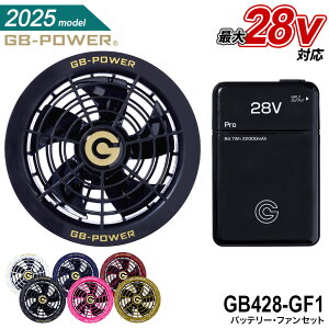 �y 2025���f�� �z ���M�W���p�� GB-POWER G �o�b�e���[ GB428 �{ �t�@�����j�b�g GF1 �Z�b�g [ 28V �f�o�C�X �ȈՐ��􂢑Ή� �u���V���X���[�^�[ �o�b�e���[ �t�@���t���E�F�A �M���Ǒ΍� �����΍� ]