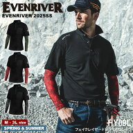 EVENRIVER HY09L フェイクレイヤードドライポロシャツ