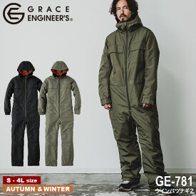 GRACE ENGINEER'S GE-781 ウインパツナギ2 [グレースエンジニアーズ グレースエンジニア つなぎ 続服 オーバーオール サロペット 冬用つなぎ 寒さ対策 ウィンタースポーツ 雪遊び キャンプ アウトドア ツーリング 釣り 農業 酪農]
