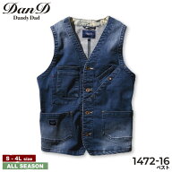 DanD 1472-16 ベスト [ ダンディー SOWA 桑和 トップス デニム ジーンズ ヴィンテージ アメリカンファッ…