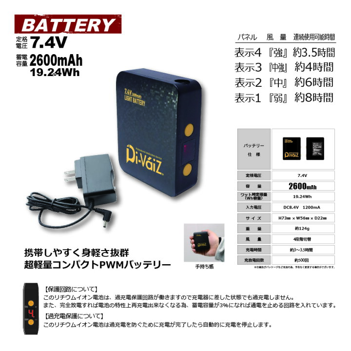 楽天市場】【期間限定！50％OFF】 Di-Vaiz WZライトファンジャケット 