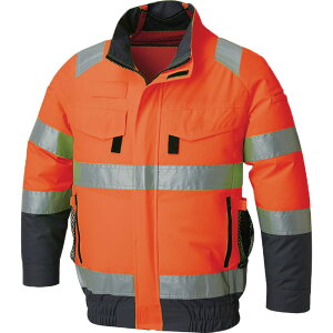 サンエス 空調風神服 ファン付き作業服 ブルゾン 長袖 フルハーネス 高視認 安全性服 作業服 ユニフォーム 反射材 夏 猛暑 涼しい クール 暑さ対策 人気 おすすめ かっこいい 屋外作業 高所