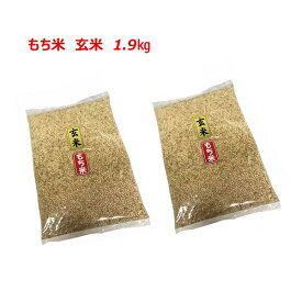 [ もち米　玄米 ] [ 1.9kg (950g×2袋) ]　令和7年産 　福岡県産　ポイント消化　農家直送　送料無料　新米