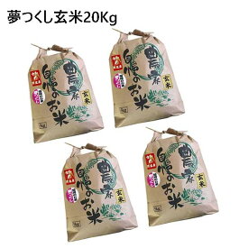 夢つくし　玄米　20kg (5Kg×4袋)　令和5年産　福岡県産　農家直送　送料無料