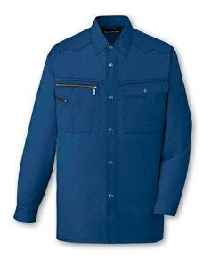 コンサバスタイル85004長袖シャツS-EL春夏作業服綿ポリ混紡自重堂