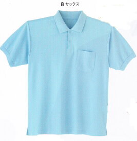 NO.007半袖ポロシャツ左胸ポケットSS〜6L