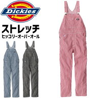 ディッキーズ ストレッチ ヒッコリー オーバーオール D-719 メンズ レディース オールシーズン Dickies …