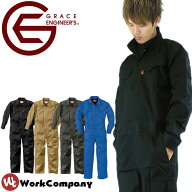 ツナギ 長袖 脇メッシュ 薄手 ジャンプスーツ グレースエンジニアーズ GRACE ENGINEERS つなぎ ツヅキ服 …
