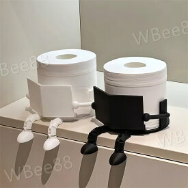 トイレットペーパーホルダー 可動式ジョイント付き おしゃれ 収納 ディスペンサー バスルーム用 芸術デザイン トイレットロールホルダー 省スペース 家庭用 オフィス用 インテリア雑貨