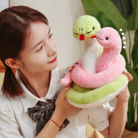 誕生日プレゼント へび バレンタインデー ぬいぐるみ 18cm/23cm 誕生日 かわいい 【2点セット】ヘビ プレゼント やわらかい 【2点セット】ヘビ 抱きぬいぐるみ 干支 巳年 2025年 令和7年 お正月飾り 抱き枕 新年 年賀状作り