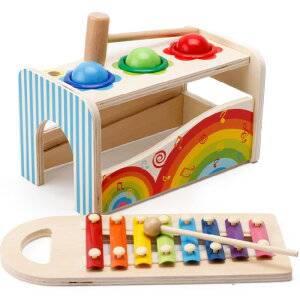 楽器 おもちゃ 音の出るおもちゃ 木のおもちゃ 2歳 赤ちゃん 知育玩具 ボール落とし 鉄琴 こども 出産祝い 赤ちゃん 知育 木製 男の子 女の子 音が出る 音が鳴る 音の鳴る