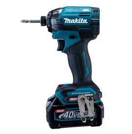 マキタ(Makita) Led ライト 充電式インパクトドライバ（青） 40Vmax2.5Ah バッテリ2本・充電器・ケース付 TD002GRDX