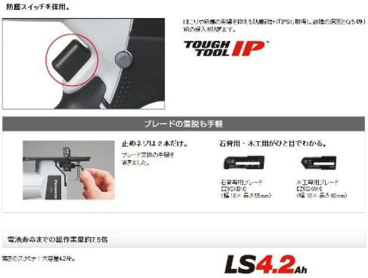 楽天市場】パナソニック 充電角穴カッター EZ4543 (14.4V)木工15mm  
