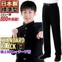 学生服 ズボン 日本製 全国標準型 秋冬(通年)・夏 学生ズボン 東レ ウール20%上級超黒 お家で洗える 丸洗い可 男子制服 学ラン 標準型マーク付き スリム併売 P100% ユニチカetc【送料無料・送料込み】大きいサイズ 110 115 120 小さいサイズ