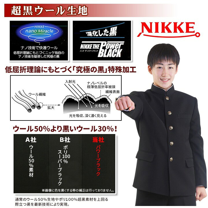 楽天市場】学生服 上着 日本製 ウール混30%【レビュー投稿で200円OFF 