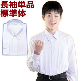 スクールシャツ 男子 長袖 半袖 ノーアイロン ワイシャツ サイズ選べる1-3枚セット 白 145A-190A 160B-190B体 150-190ややスリム 学生服 中学生 高校生 制服 春夏秋冬