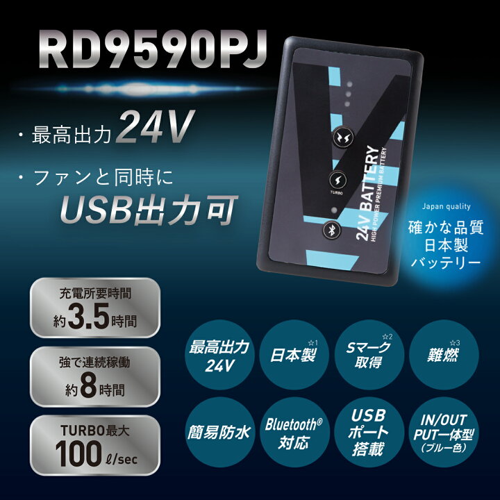 楽天市場】［サンエス バッテリー 即日発送］ 【サンエス 空調 風神服  