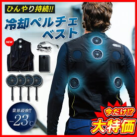 ★特価★即日発送【桑和 SOWA 2025年 最新 冷却ペルチェ ベスト デバイス バッテリーセット フルセット 13209】 春夏 吸水 速乾 通気性 作業服 作業着 クール 夏服 ワークマン 空調 ウェア 水冷 冷感 クール