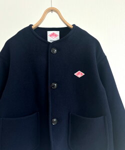 DANTON WOMEN'S WOOL LIGHT PILE COLLARLESS JACKET _g E[ Cg pC J[XWPbg m[J[WPbg 2025AW fB[XAE^[