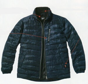 Jawin 防寒着 58500 防寒ジャンパー S〜4L衿ボア 軽量 カモフラ柄冬 ジャンパー ボア おしゃれ 迷彩柄 作業着 作業服 作業ジャケット かっこいい 内ポケット 軽い アウトドア ネービー ネイビー