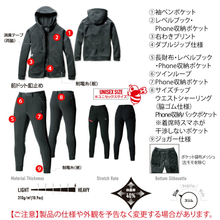 楽天市場】バートル BURTLE 作業服 作業着 上下セット 4089 エアー 