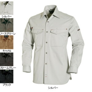 バートル BURTLE 作業服 作業着 1205 長袖シャツ 4L かっこいい おしゃれ 秋冬用 メンズ レディース ユニセックス ストレッチ