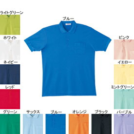 作業着 作業服 自重堂 17 抗菌・防臭半袖ポロシャツ XL(＝3L＝EL)サイズ・ブルー005