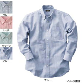 作業着 作業服 サンエス JB55016 男女兼用長袖シャツ(全4色) XL(＝3L＝EL)サイズ・グリーン27