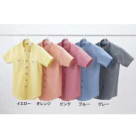 作業着 作業服 サンエス JB55040 男女兼用半袖シャツ(全5色) XL(＝3L＝EL)サイズ・ピンク18