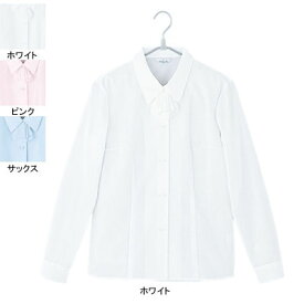 事務服・制服・オフィスウェア ピエ B2431-01 長袖ブラウス 17号～19号