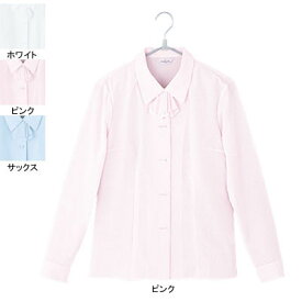 事務服・制服・オフィスウェア ピエ B2431-38 長袖ブラウス 17号～19号