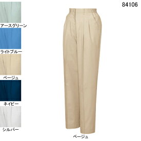 自重堂 作業服 84106 エコ3バリューレディースツータックパンツ(裏付) XL 春夏用 作業ズボン 作業着 レディース ワークウェア jichodo かっこいい