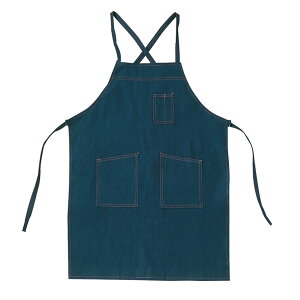 メール便のみ送料無料!005 シンメン 純綿  デニム エプロン たすき 作業 園芸 キッチン用にも!代引きは宅配送料が必要です。