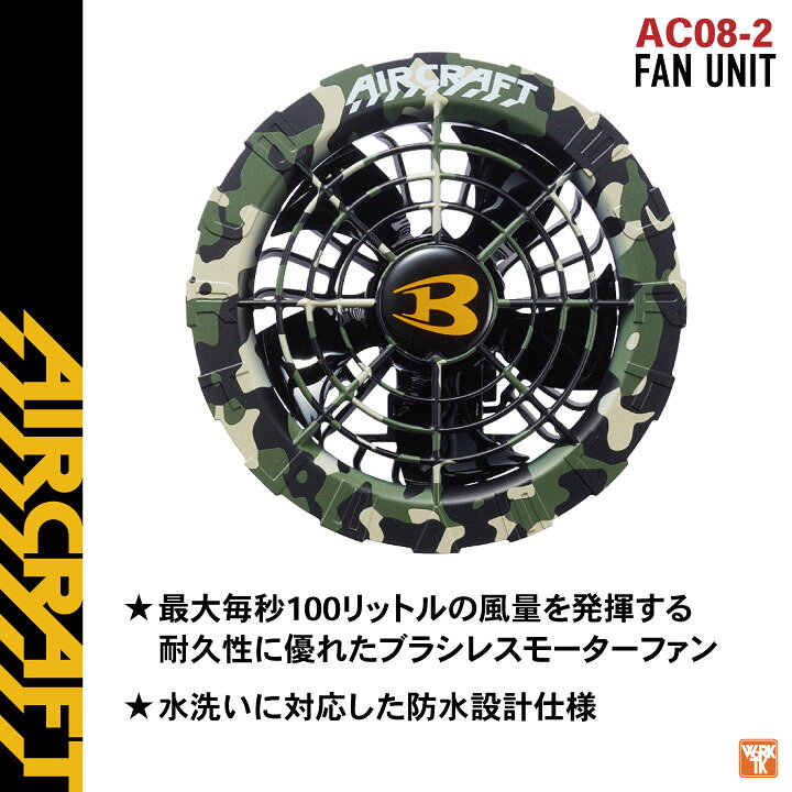 楽天市場】[2024年 最新モデル！] バートル ファンユニット 単品 22V 