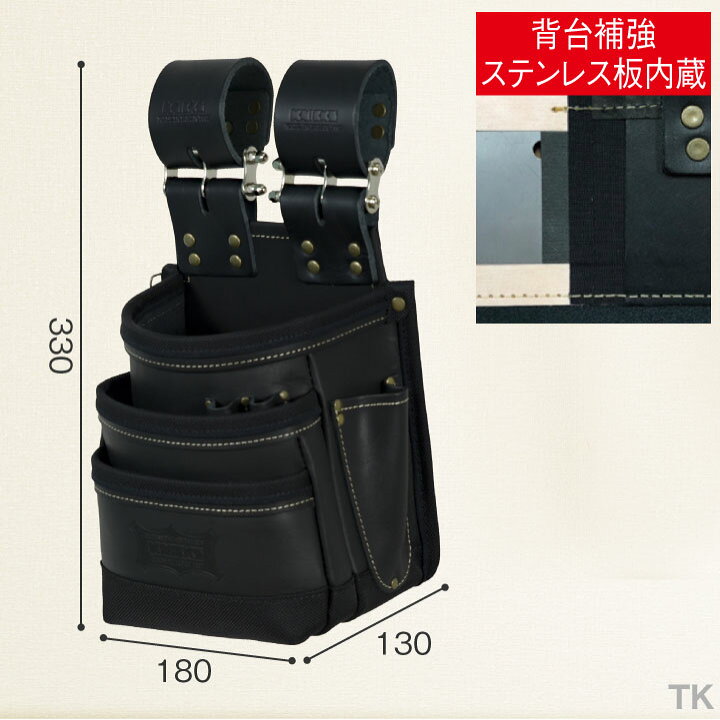 楽天市場】[即日出荷] KNICKS ニックス 総ヌメ革使用3段腰袋 [バリ 