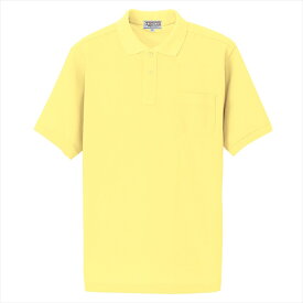 アイトス AITOZ 半袖ポロシャツ（男女兼用） ユニセックス 7615 119.レモンイエロー 仕事服 作業着 作業服 ワークウェア