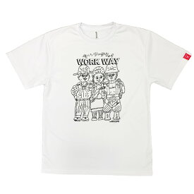 デハラユキノリ 限定 ドライ Tシャツ プリント ホワイト 俺たちワークウェイ