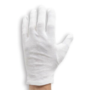 作業用手袋 スムス マチなし 12双組 綿100% 検品 軽作業 ホワイト S/M/L