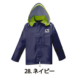 漁師カッパ 合羽 SS マリンエクセル ジャケット パーカー 水産 高強度 ネイビー ライム S/M/L/LL プロ仕様 日本製 LOGOS 12270
