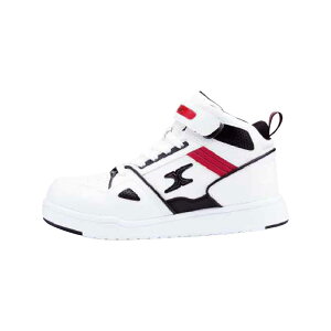 ジーベック 安全靴 XEBEC セーフティーシューズ 85115 安全靴 作業靴 樹脂先芯 男女兼用 ユニセックス ミッドカット 面ファスナー 23.0cm-29.0cm ホワイト ブラック EEEE(4E) 大きいサイズ対応