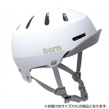 フィット感と被り心地を実現 bern バーン ヘルメット MACON VISOR2.0 MT WHITE XXL BE-BM28H20MWT-06