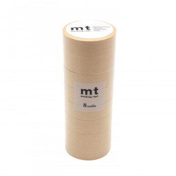 mt マスキングテープ 8P パステルマリーゴールド 幅15mm×7m 同色8巻パック MT08P486 | ワールドデポ