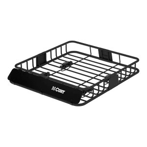 CURT ���[�t���b�N 18115 (����1110mm×����990mm×����155mm) CURT Roof Rack Cargo Carrier Basket Rooftop �L�����A �o�X�P�b�g �ԍ� �ύ� ���[ �A�E�g�h�A �L�����v �X�L�[ �X�m�[�{�[�h ���s ��e�� �J�[�S