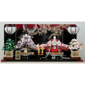 ひな人形 親王平飾り 44JK-5 Hina Doll Without Case 44JK-5 雛飾り お雛様 おひなさま 二人飾り 内裏雛 コンパクト おしゃれ 和風 節句飾り 伝統工芸 贈り物 女の子