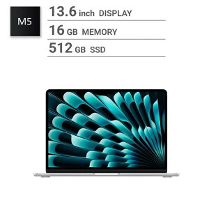 �A�b�v�� Apple/MacBook Air 13�C���`/10�R�ACPU/ 8�R�AGPU/M5�`�b�v /16GB/512GB SSD-�V���o�[ Apple MacBook Air 13-inch / 10-core CPU / 8-core GPU / M5 chip / 16GB RAM / 512GB SSD - Silver /MacBook Air �m�[�g�p�\�R�� ���^ �y�� ��