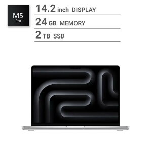 �A�b�v�� Apple/MacBook Pro 14�C���`/15�R�ACPU/ 16�R�AGPU/M5 Pro�`�b�v /24GB/2TB SSD-�V���o�[ Apple MacBook Pro 14-inch / 15-core CPU / 16-core GPU / M5 Pro chip / 24GB RAM / 2TB SSD - Silver /MacBook Pro �m�[�g�p�\�R�� ���b�v�g
