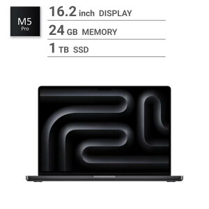 �A�b�v�� Apple/MacBook Pro 16�C���`/18�R�ACPU/ 20�R�AGPU/M5 Pro�`�b�v /24GB/1TB SSD-�X�y�[�X�u���b�N Apple MacBook Pro 16-inch / 18-core CPU/ 20-core GPU/ M5 Pro chip / 24GB RAM / 1TB SSD - Space Black /MacBook Pro �m�[�g�p�\�R