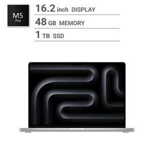 �A�b�v�� Apple/MacBook Pro 16�C���`/18�R�ACPU/ 20�R�AGPU/M5 Pro�`�b�v /48GB/1TB SSD-�V���o�[ Apple MacBook Pro 16-inch / 18-core CPU / 20-core GPU / M5 Pro chip / 48GB RAM / 1TB SSD - Silver /MacBook Pro �m�[�g�p�\�R�� �����\ 