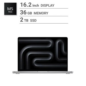 �A�b�v�� Apple/MacBook Pro 16�C���`/18�R�ACPU/ 32�R�AGPU/M5 Max�`�b�v /36GB/2TB SSD-�V���o�[ Apple MacBook Pro 16-inch / 18-core CPU / 32-core GPU / M5 Max chip / 36GB RAM / 2TB SSD - Silver /MacBook Pro �m�[�g�p�\�R�� �����\ 